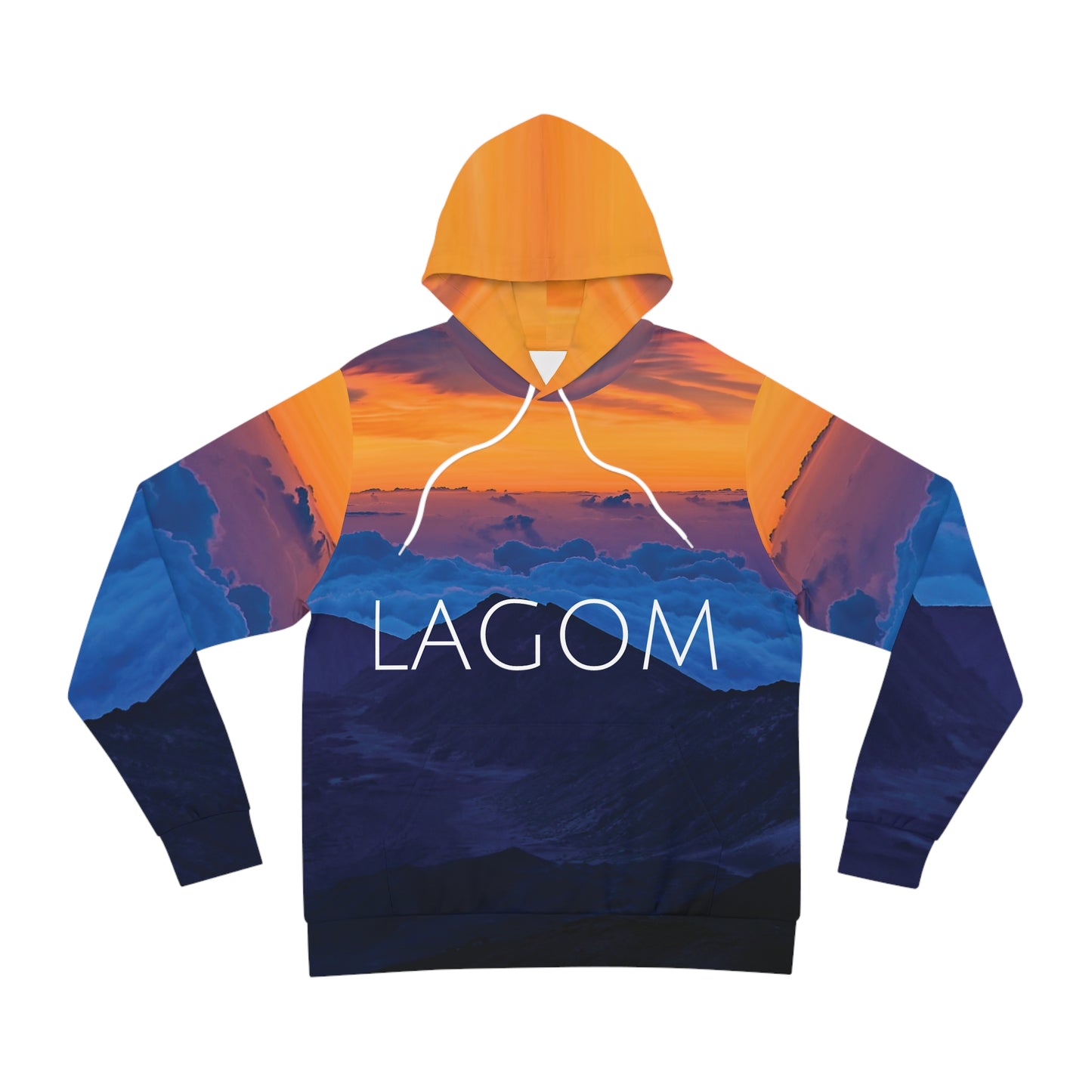 Lagom Sunset Nature Hoodie - Cozy Outdoor Style for Adventurers