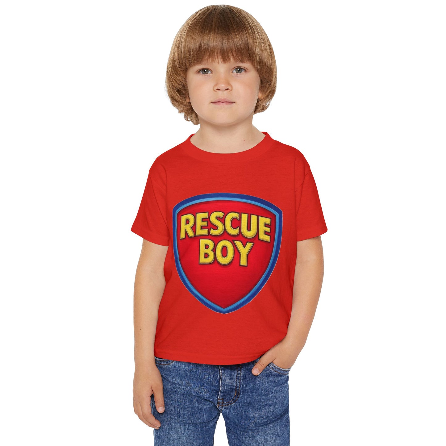 Rescue Boy Toddler T-Shirt | Personalized Superhero Tee