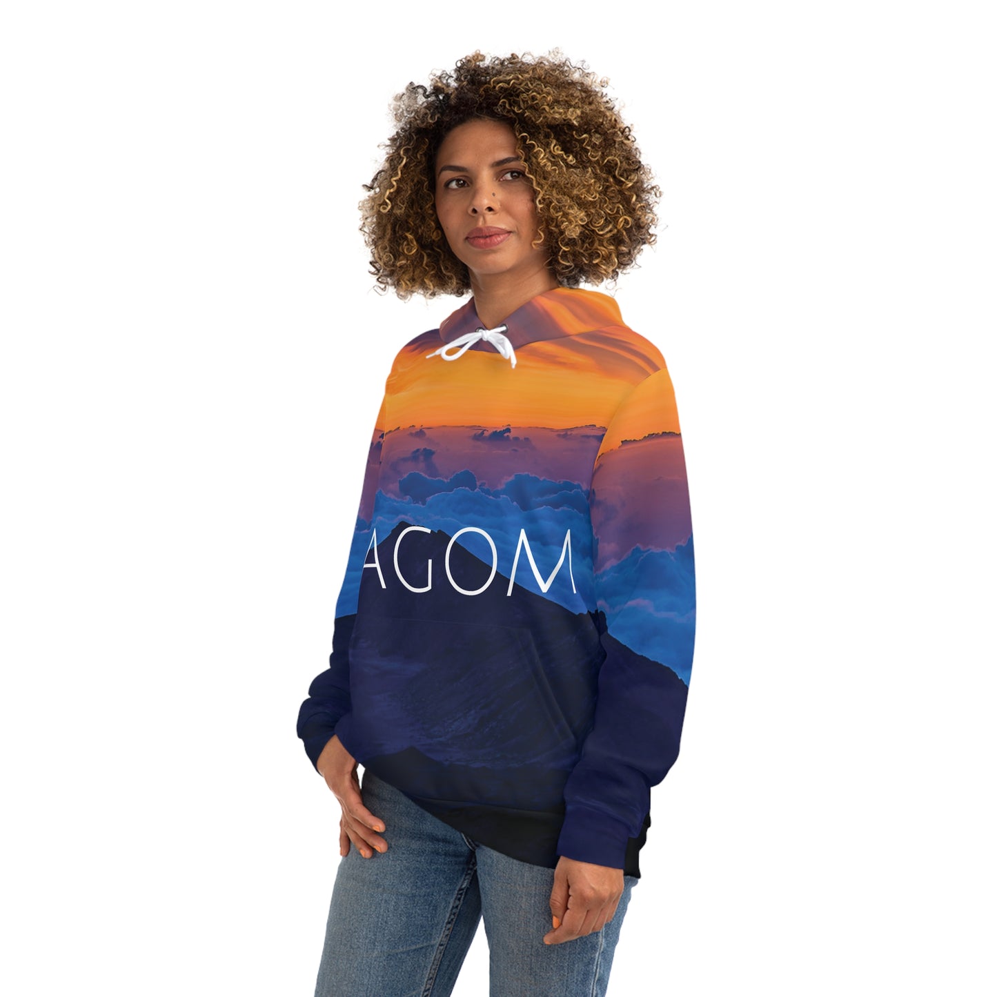 Lagom Sunset Nature Hoodie - Cozy Outdoor Style for Adventurers