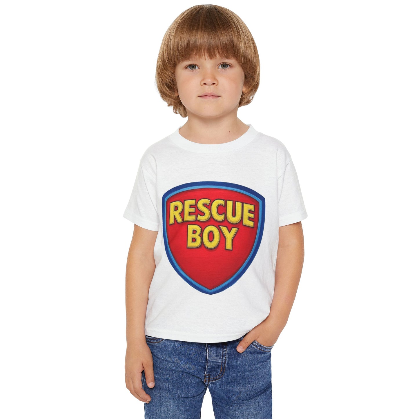 Rescue Boy Toddler T-Shirt | Personalized Superhero Tee